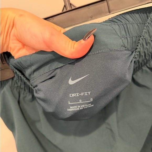 Nike Women's Teal Athletic DriFit Shorts - Picture 3 of 4